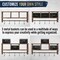 HBCY Creations Rustic Coat Rack Wall Mounted Shelf with Hooks & Baskets, Entryway Organizer Wall Shelf with 5 Coat Hooks and Cubbies